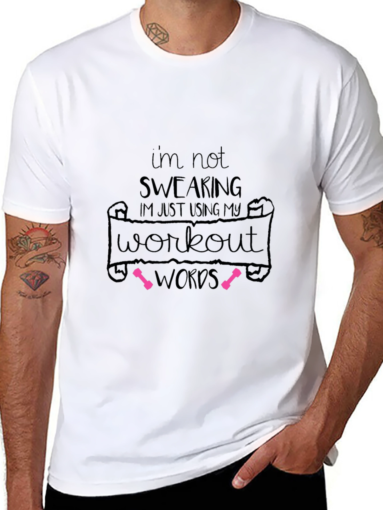 Workout Words Graphic T-Shirt