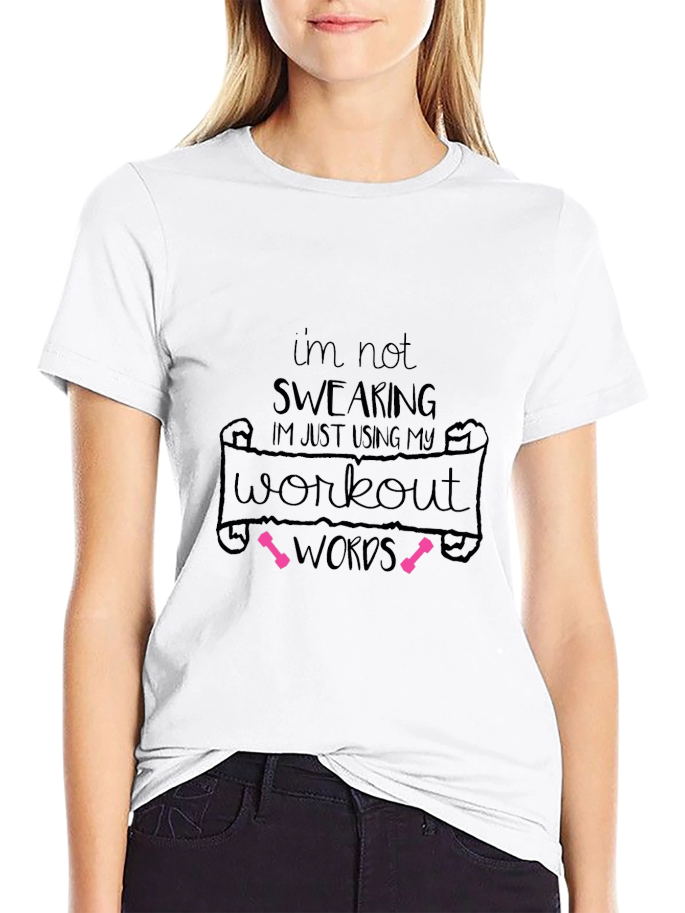 Workout Words Graphic T-Shirt