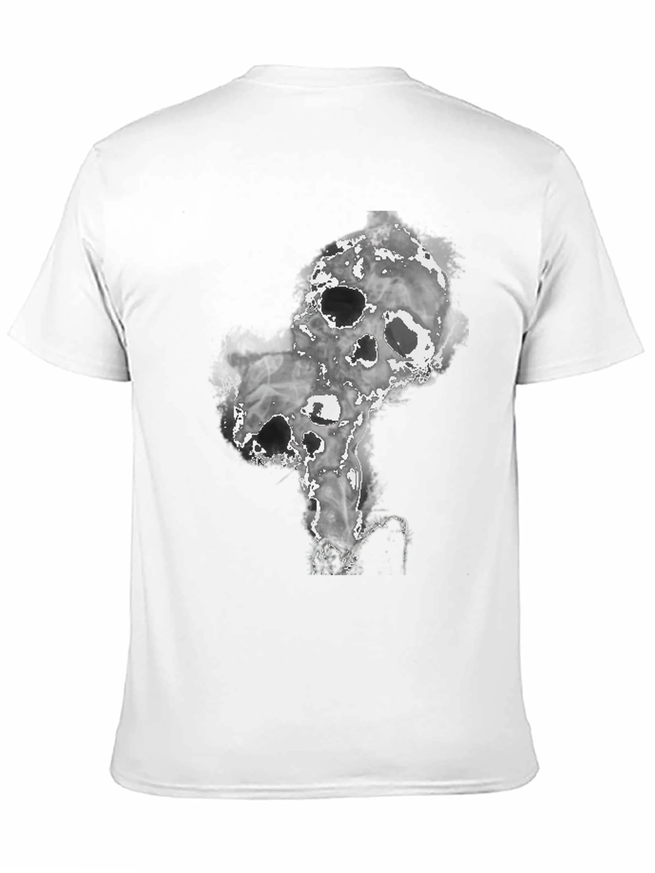 Smokey Skull Graphic Tee - Dark and Edgy Design
