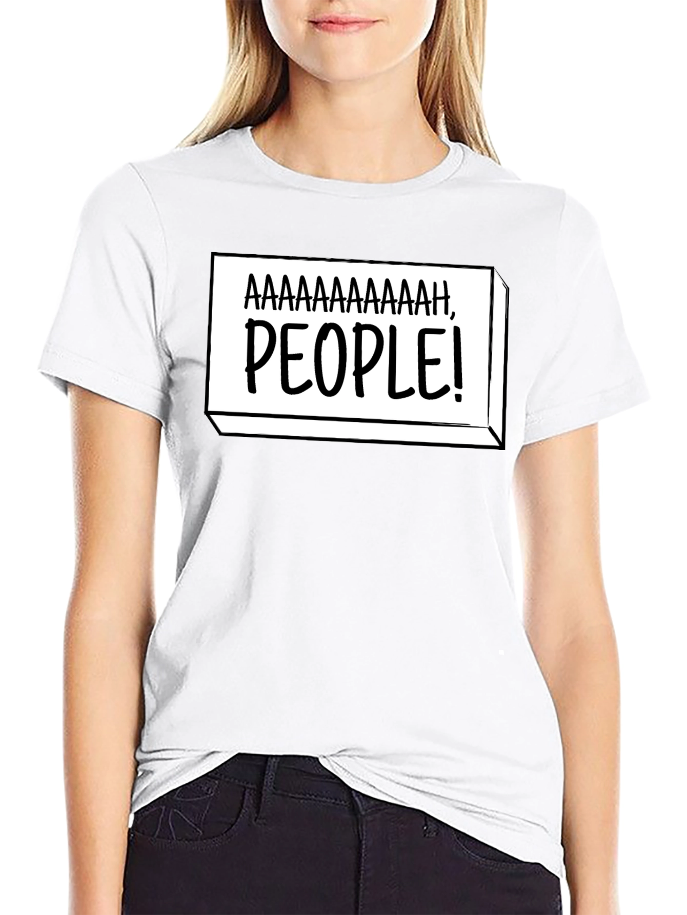 Aaaaaaaaaah People! Funny Graphic T-Shirt