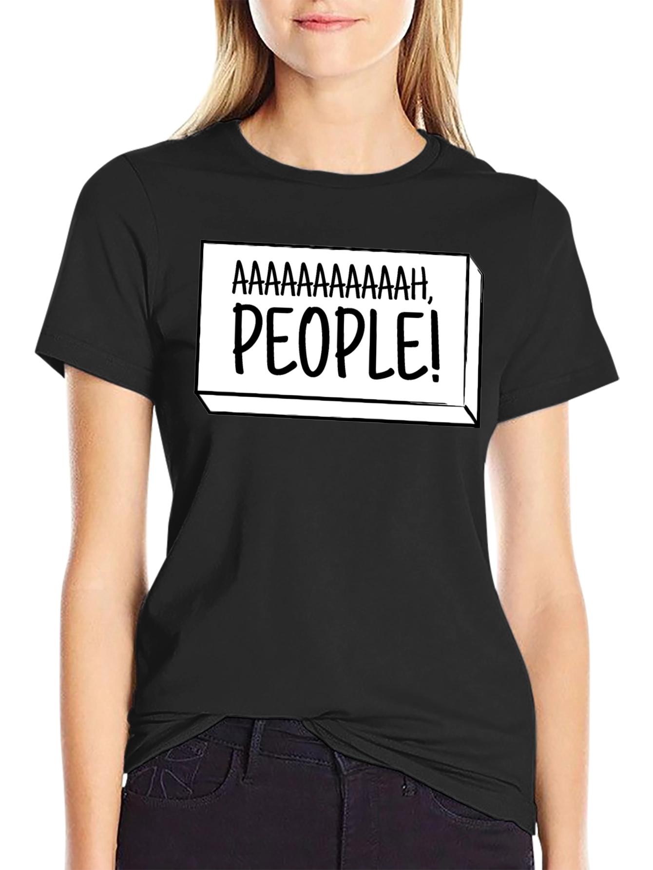 Aaaaaaaaaah People! Funny Graphic T-Shirt