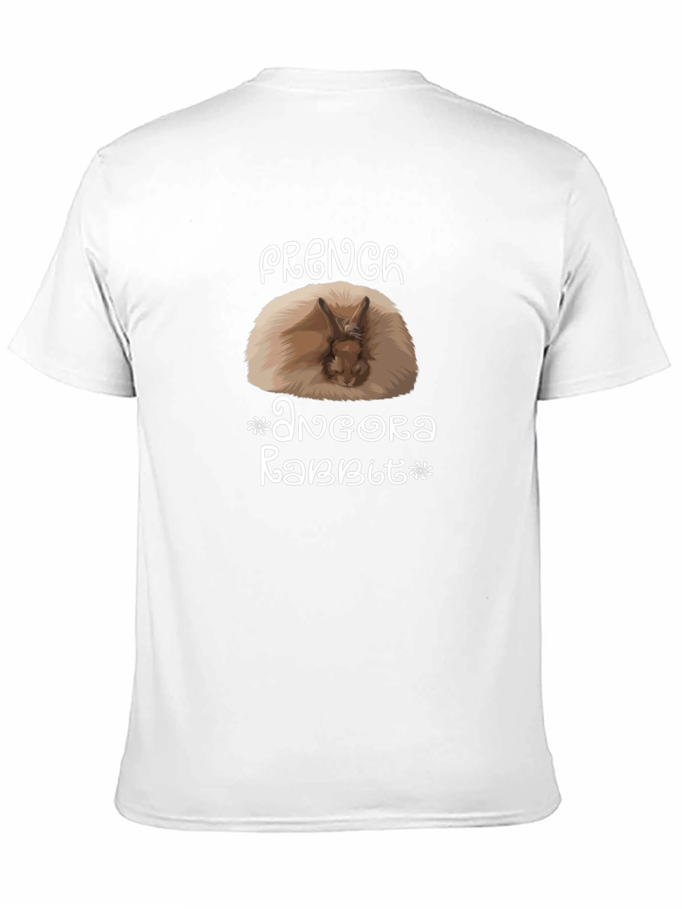 French Angora Rabbit Graphic T-Shirt - Black