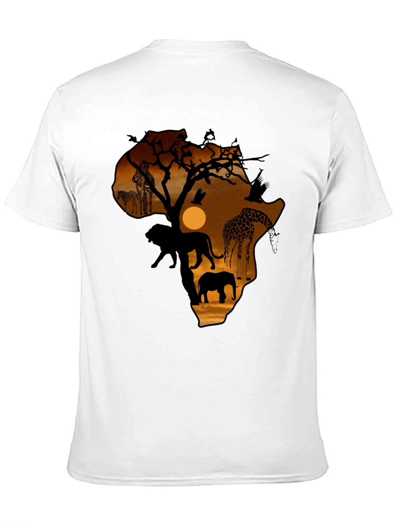 Safari Africa Silhouette Graphic T-Shirt