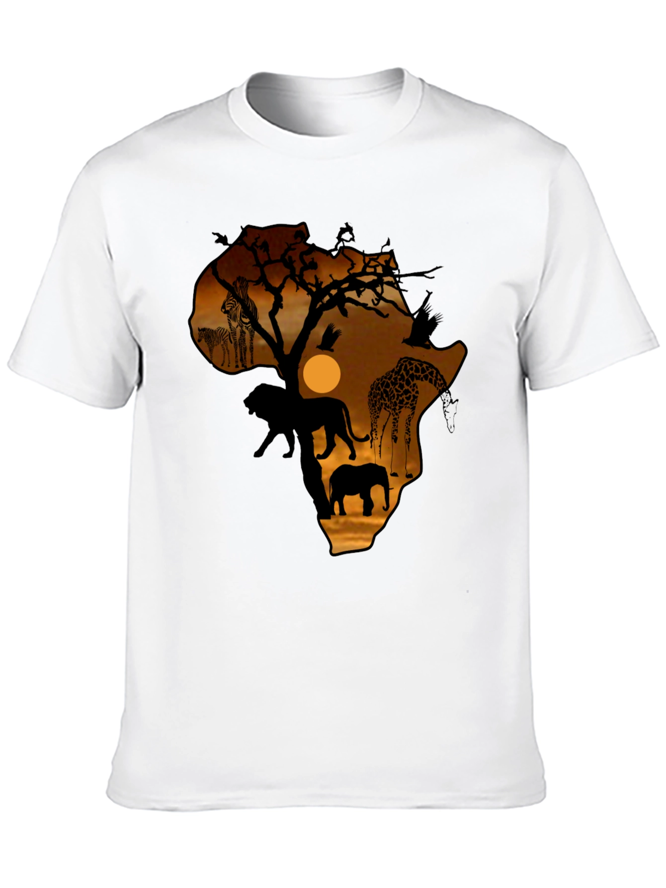Safari Africa Silhouette Graphic T-Shirt
