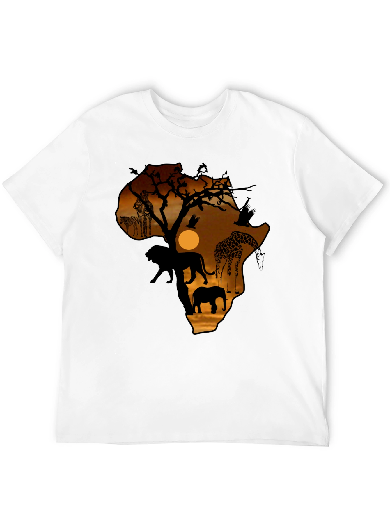 Safari Africa Silhouette Graphic T-Shirt