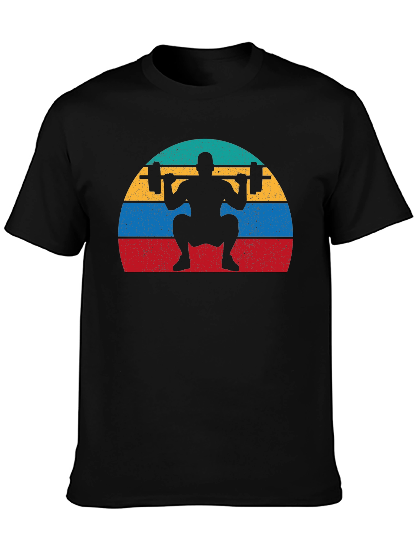 Retro Squat T-Shirt - Weightlifting Design