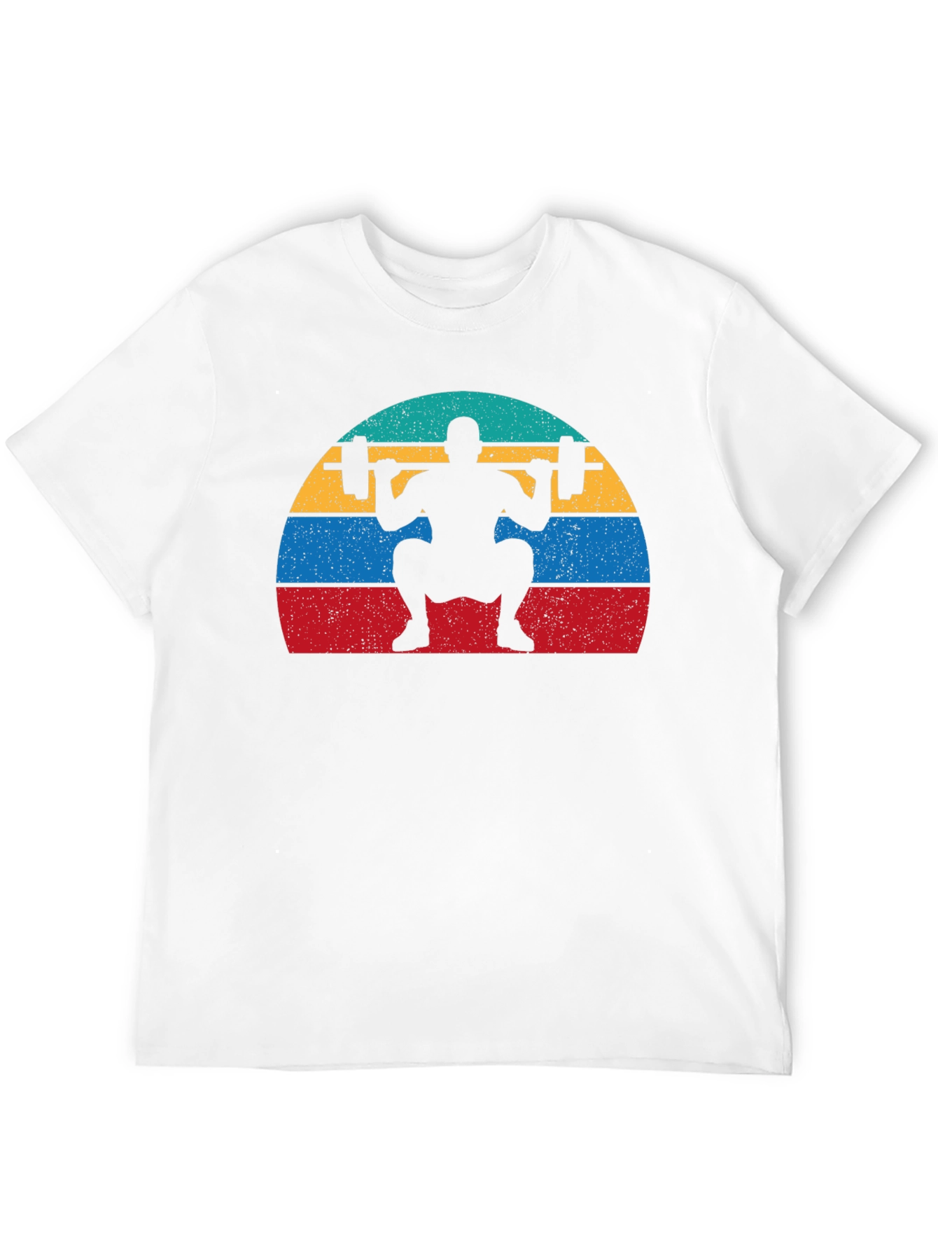Retro Squat T-Shirt - Weightlifting Design