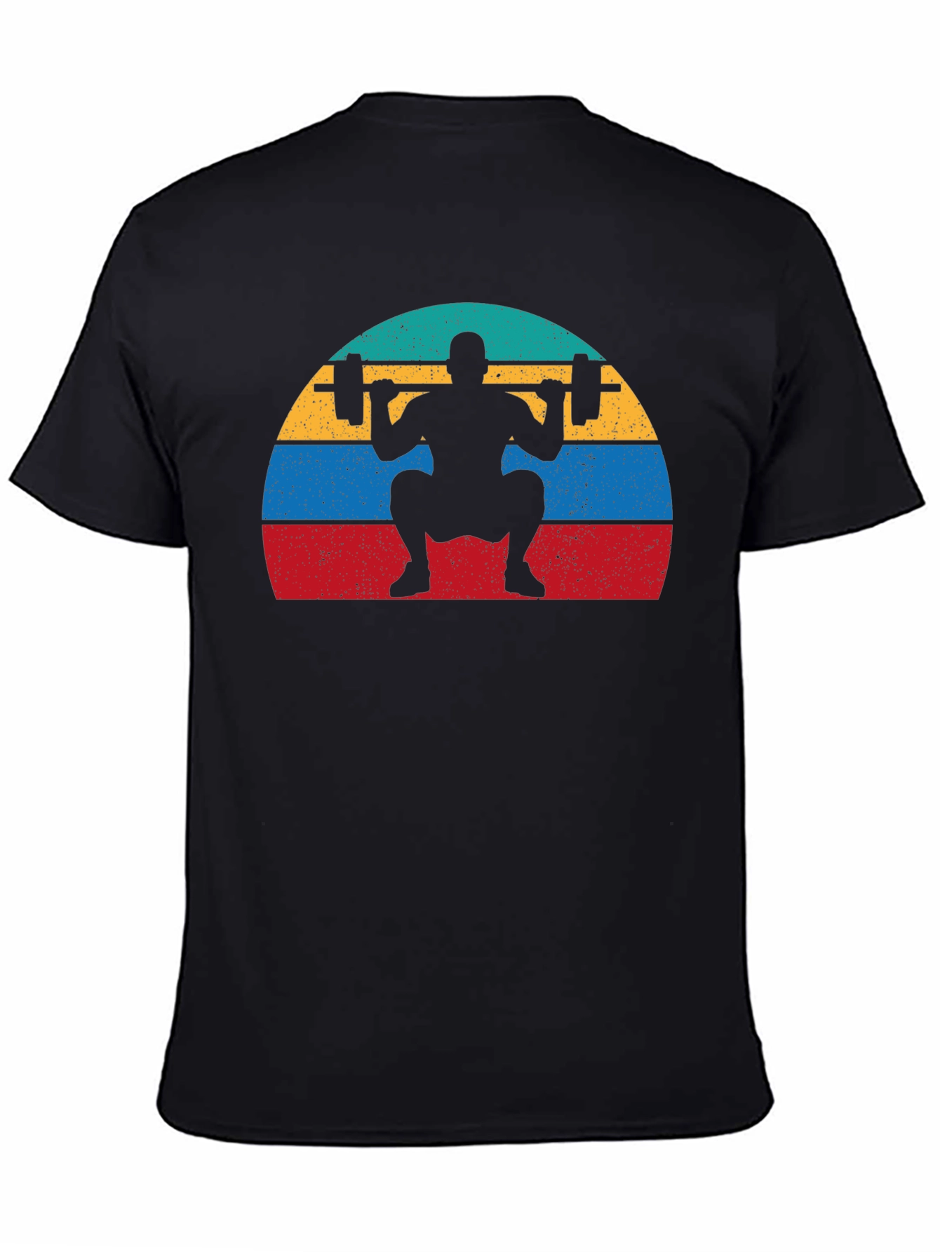 Retro Squat T-Shirt - Weightlifting Design