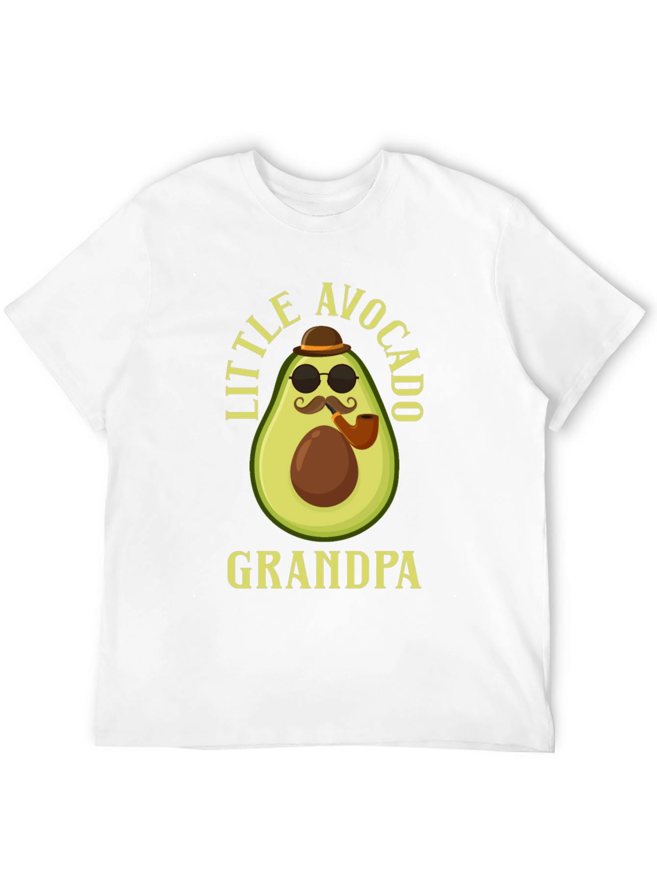 Little Avocado Grandpa T-Shirt - Novelty Graphic Tee