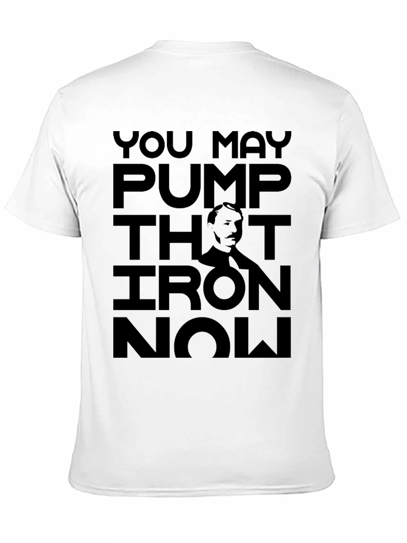 Pump Iron Now Black Graphic Tee