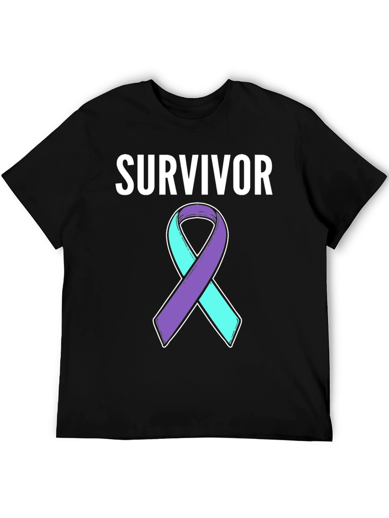 Survivor Awareness Ribbon Graphic T-Shirt