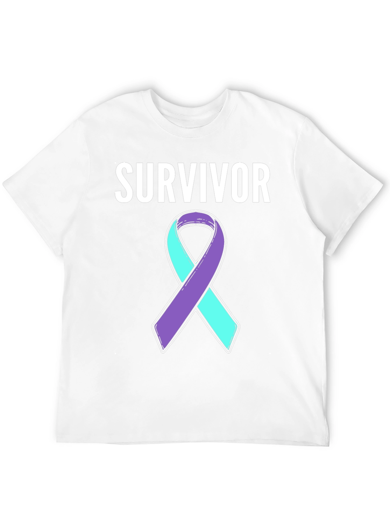 Survivor Awareness Ribbon Graphic T-Shirt