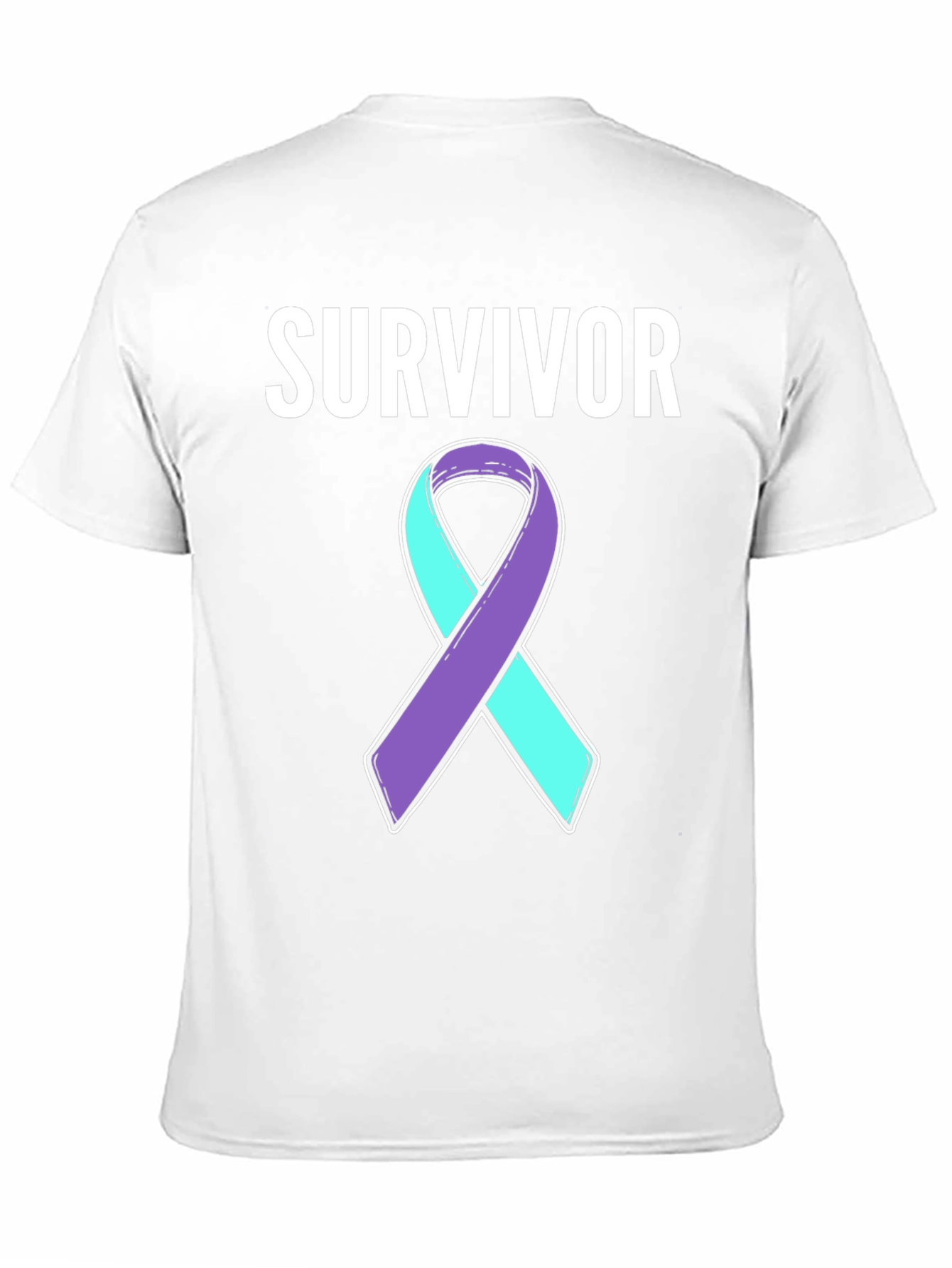 Survivor Awareness Ribbon Graphic T-Shirt