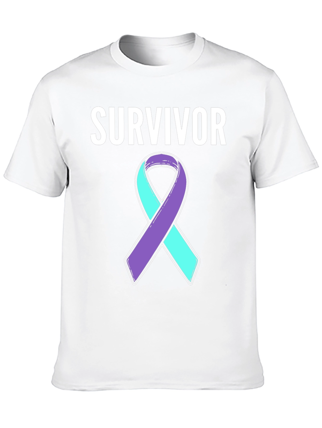 Survivor Awareness Ribbon Graphic T-Shirt