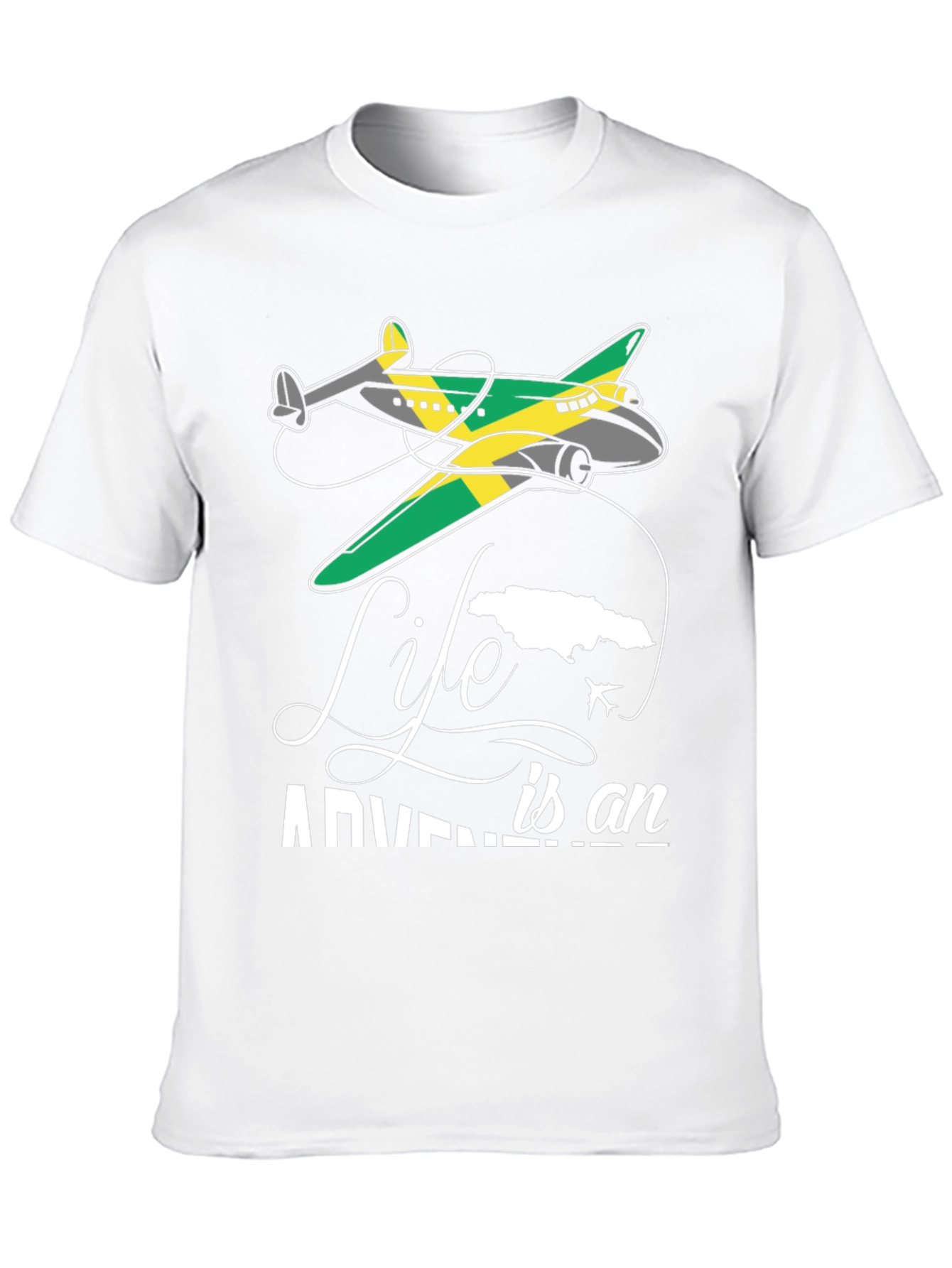 Adventure Life Jamaica Airplane T-Shirt
