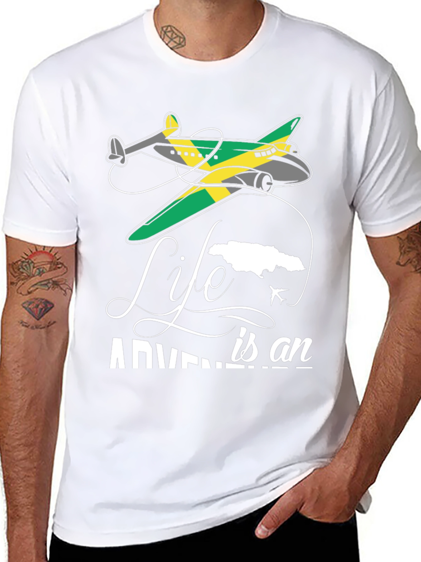 Adventure Life Jamaica Airplane T-Shirt