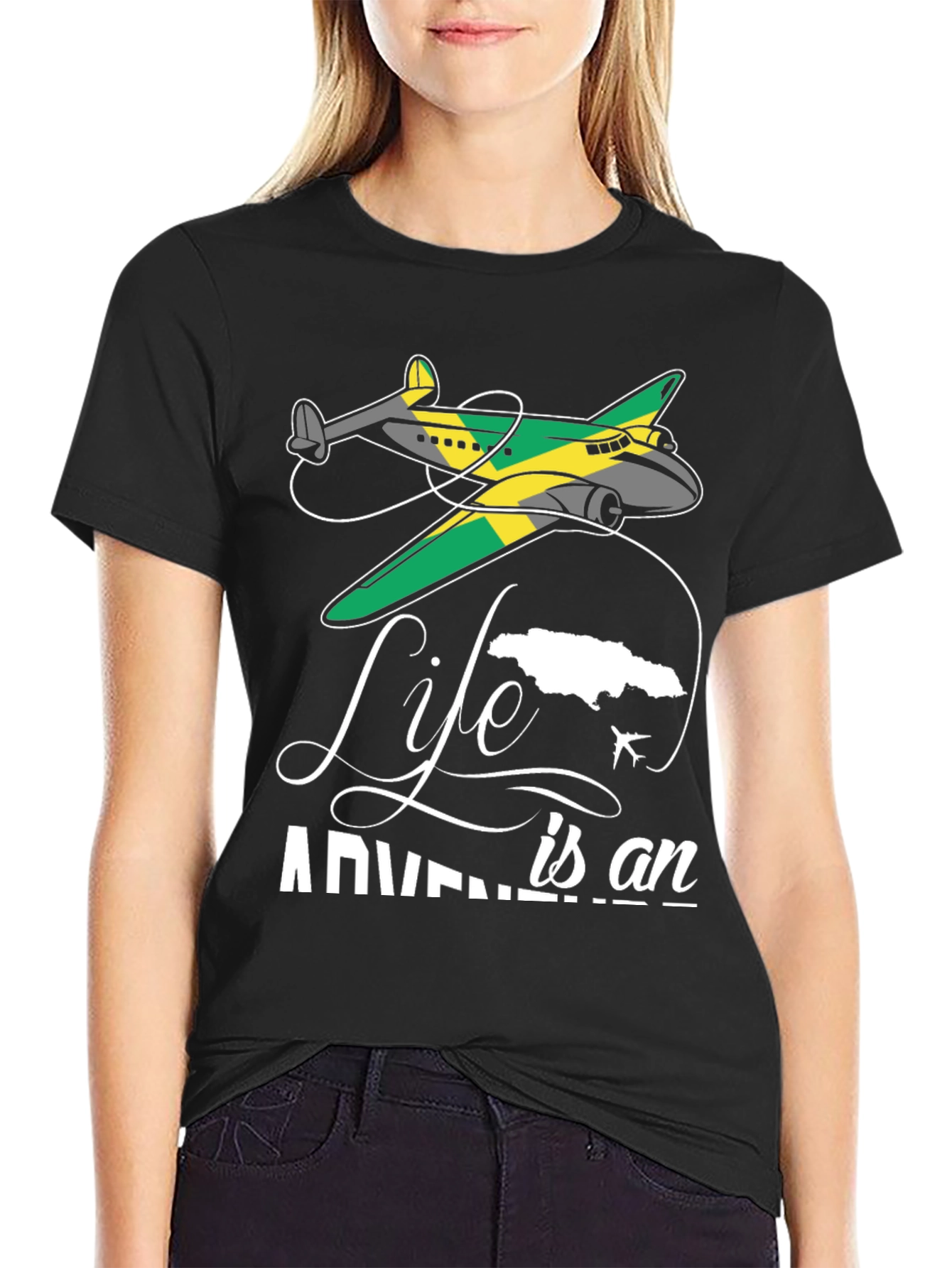 Adventure Life Jamaica Airplane T-Shirt
