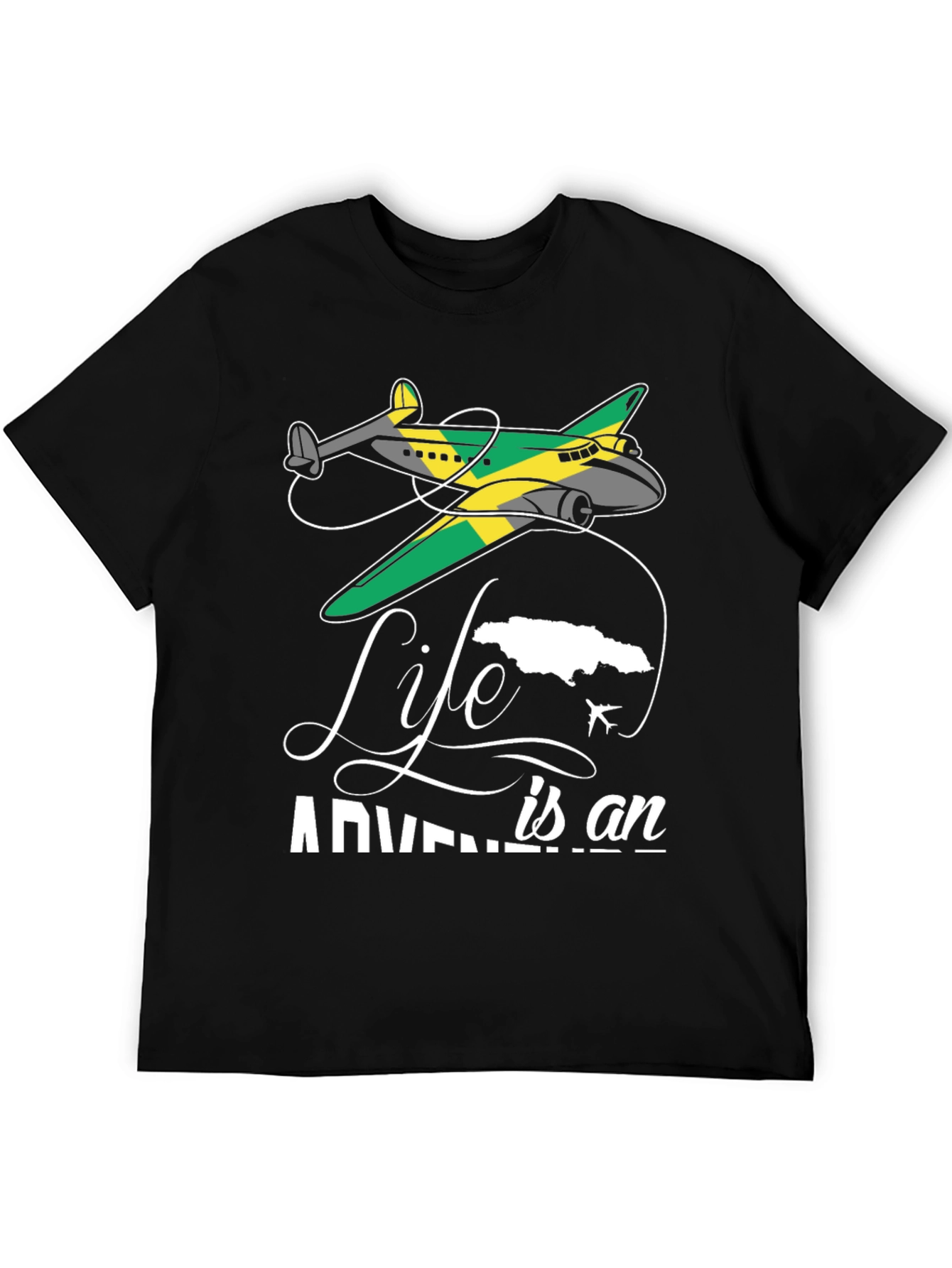 Adventure Life Jamaica Airplane T-Shirt