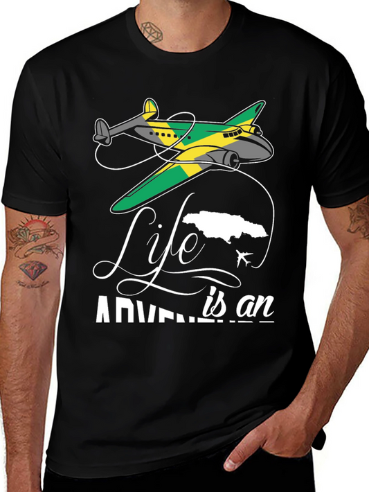 Adventure Life Jamaica Airplane T-Shirt