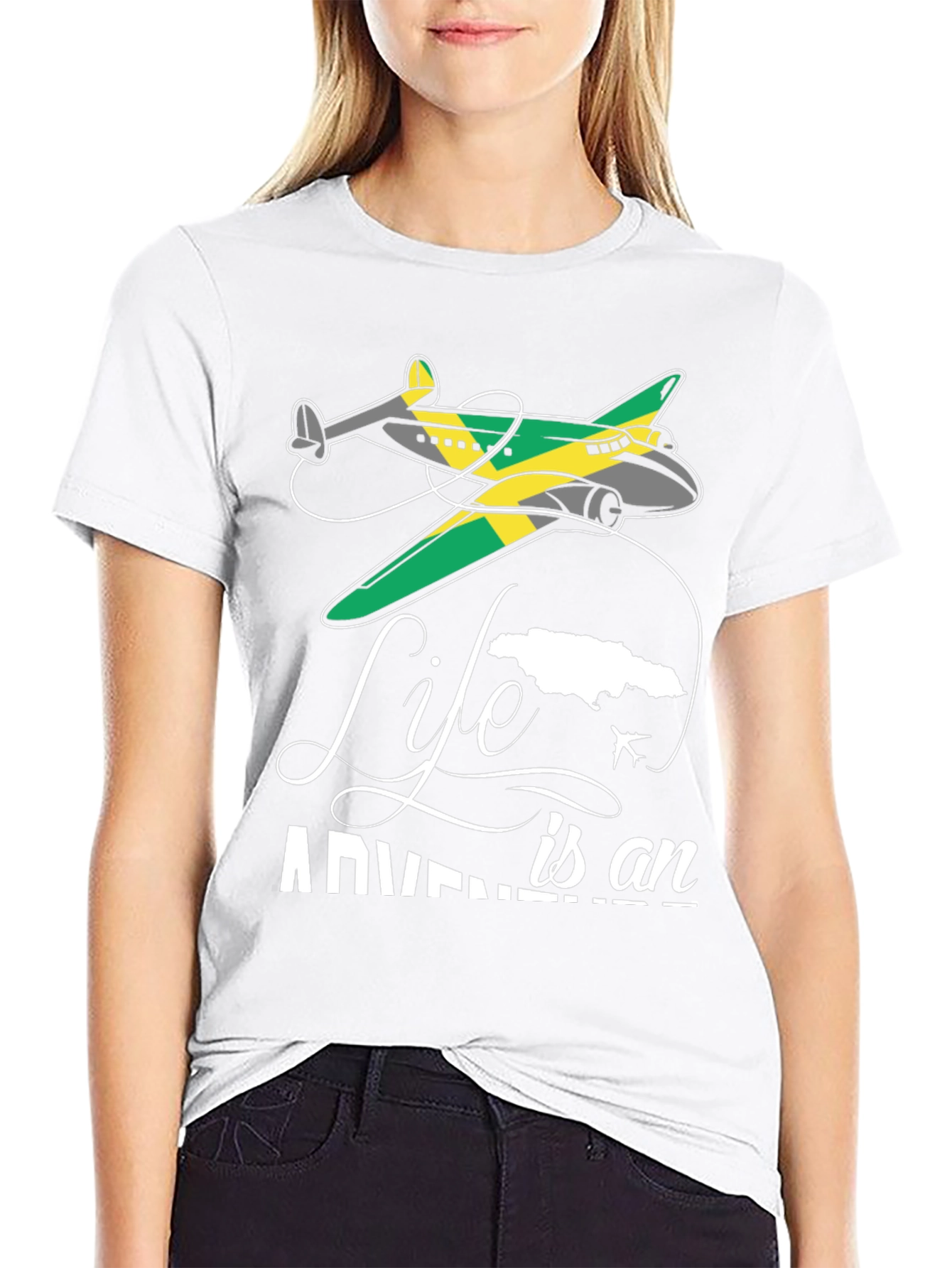 Adventure Life Jamaica Airplane T-Shirt
