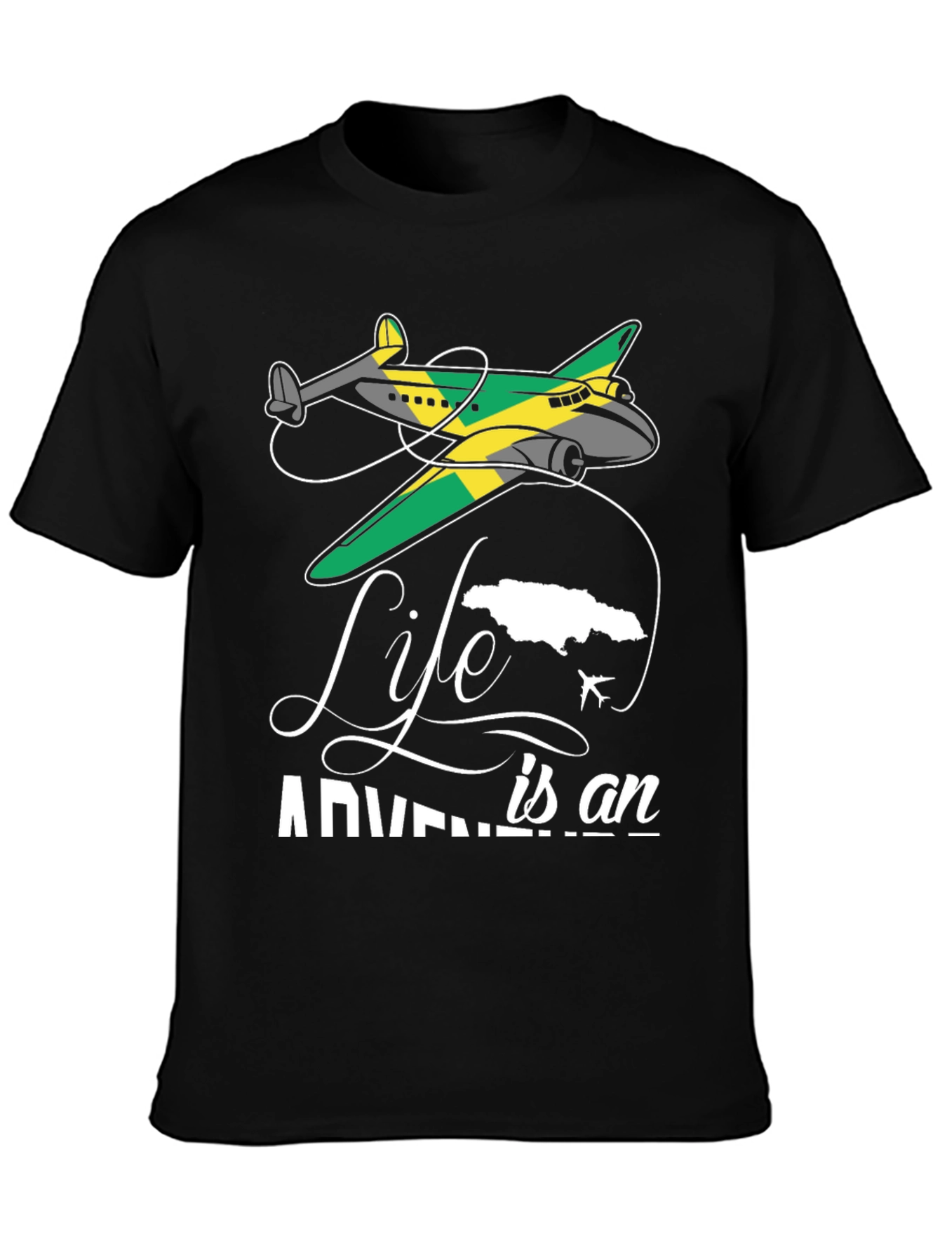 Adventure Life Jamaica Airplane T-Shirt