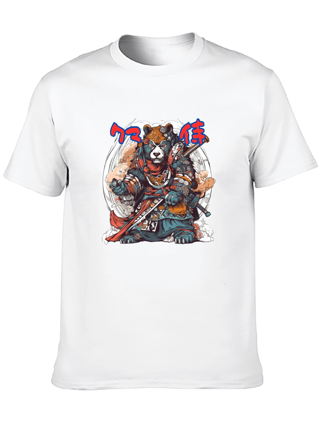 Samurai Bear Graphic Tee - Unique Design