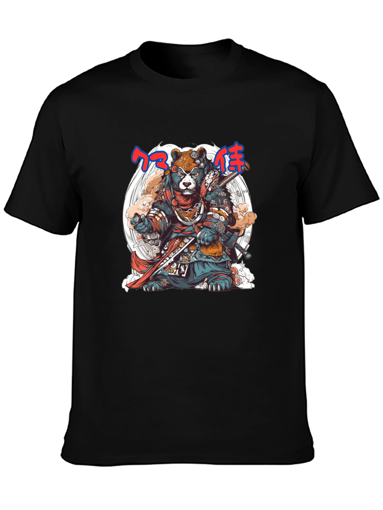 Samurai Bear Graphic Tee - Unique Design