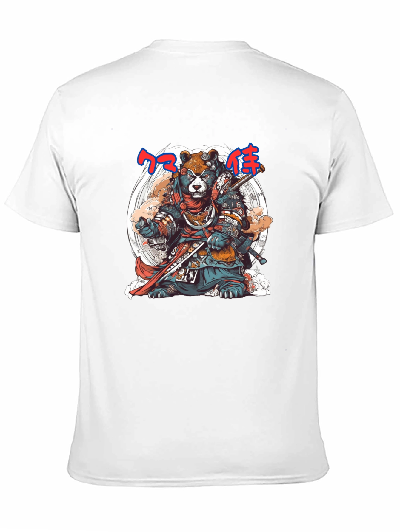 Samurai Bear Graphic Tee - Unique Design
