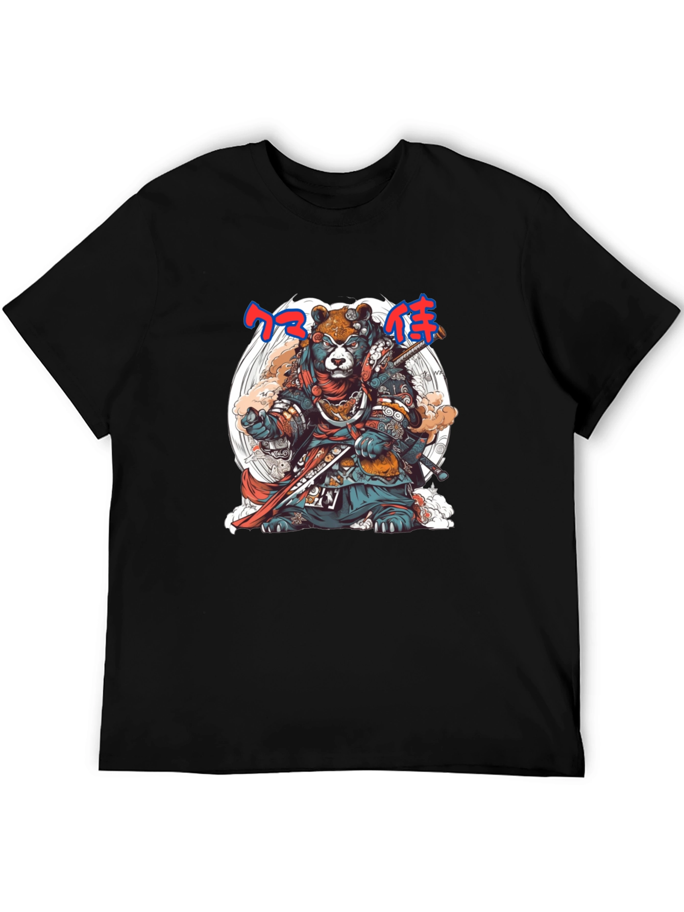 Samurai Bear Graphic Tee - Unique Design