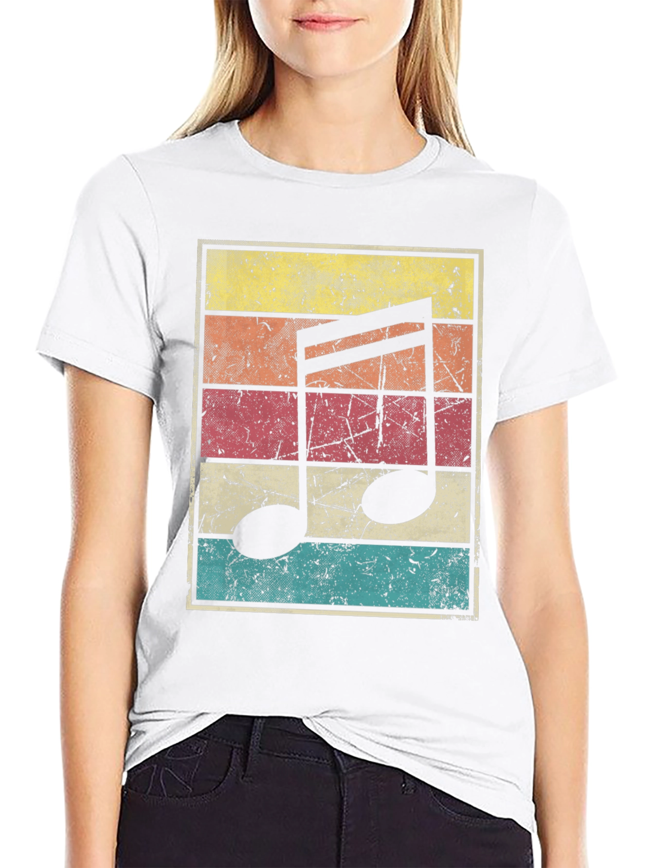 Retro Music Note T-Shirt
