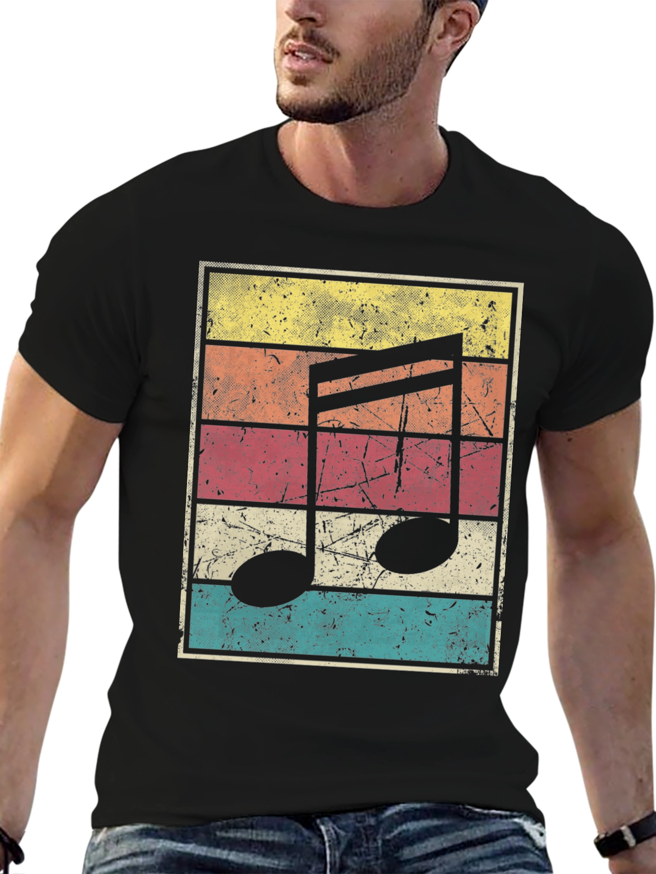 Retro Music Note T-Shirt