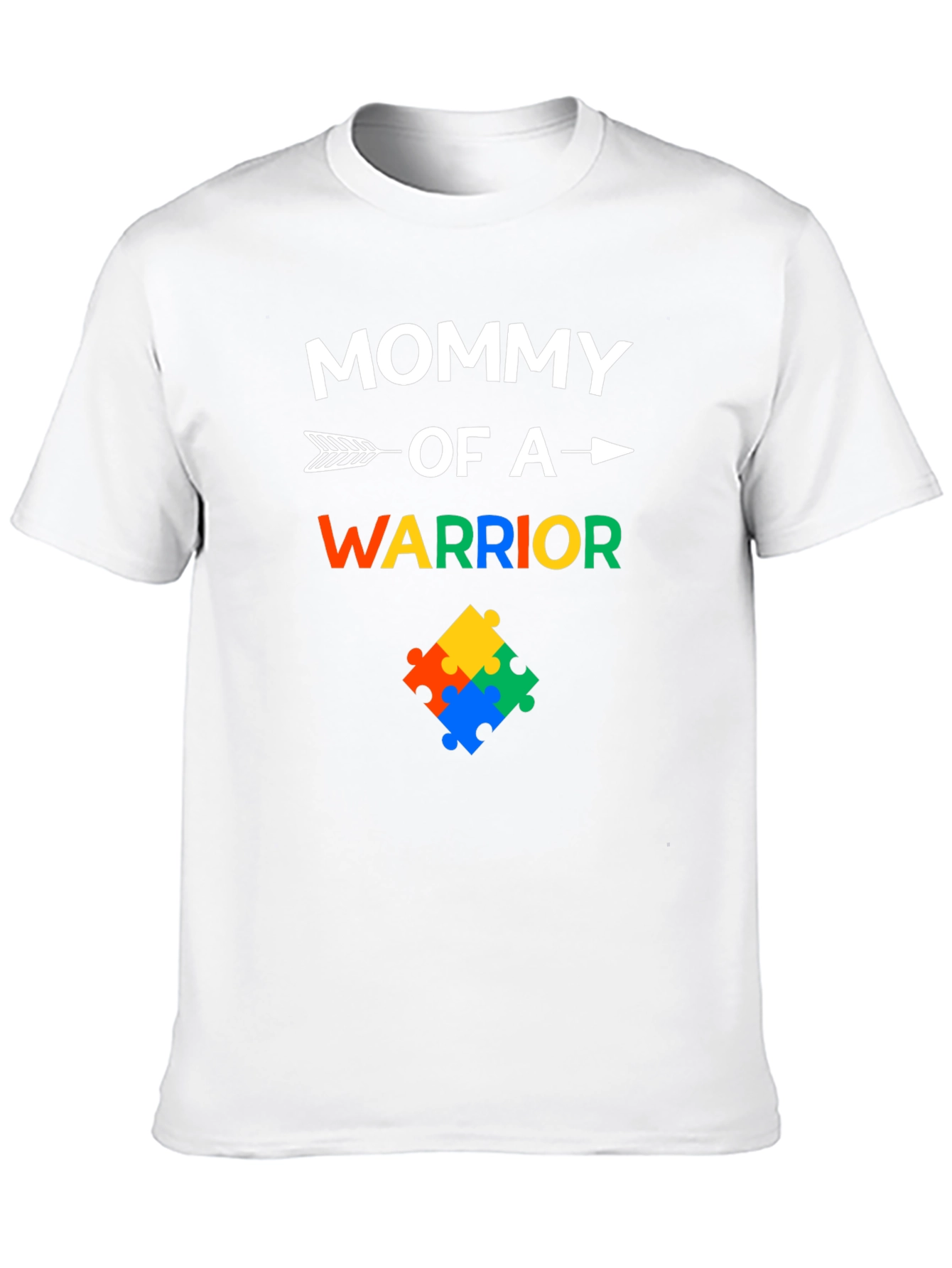 Mommy of a Warrior Autism Awareness T-Shirt