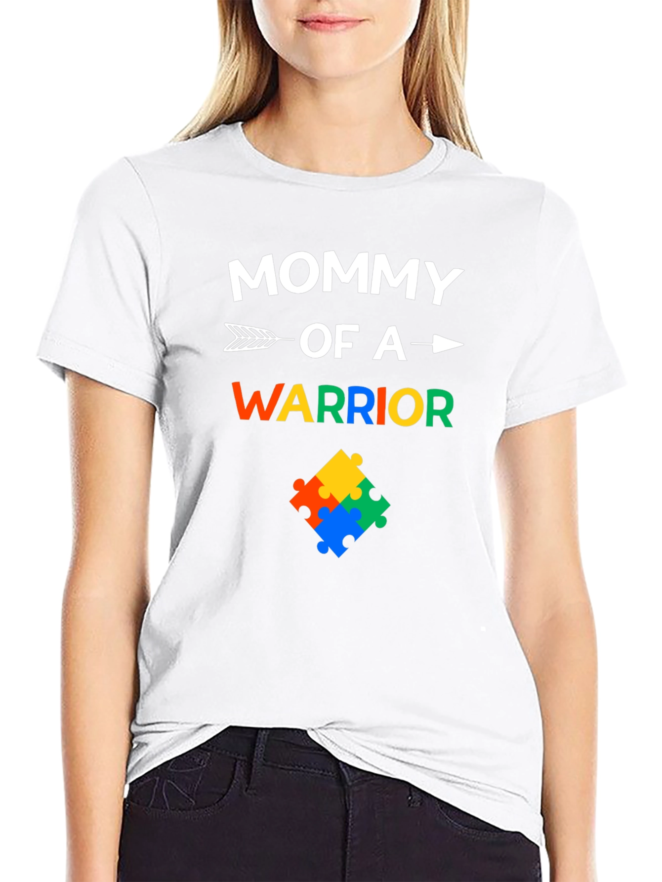 Mommy of a Warrior Autism Awareness T-Shirt