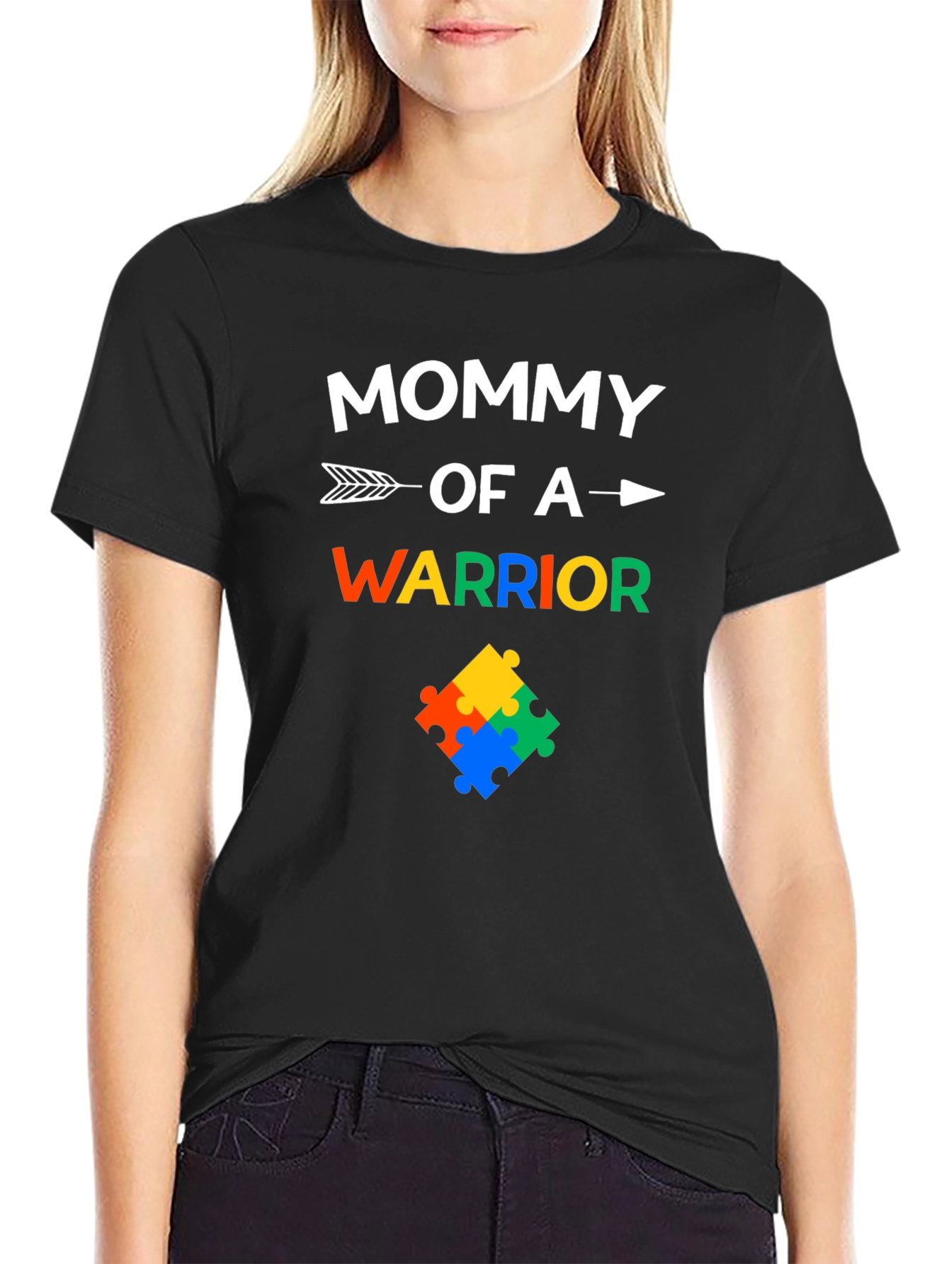 Mommy of a Warrior Autism Awareness T-Shirt