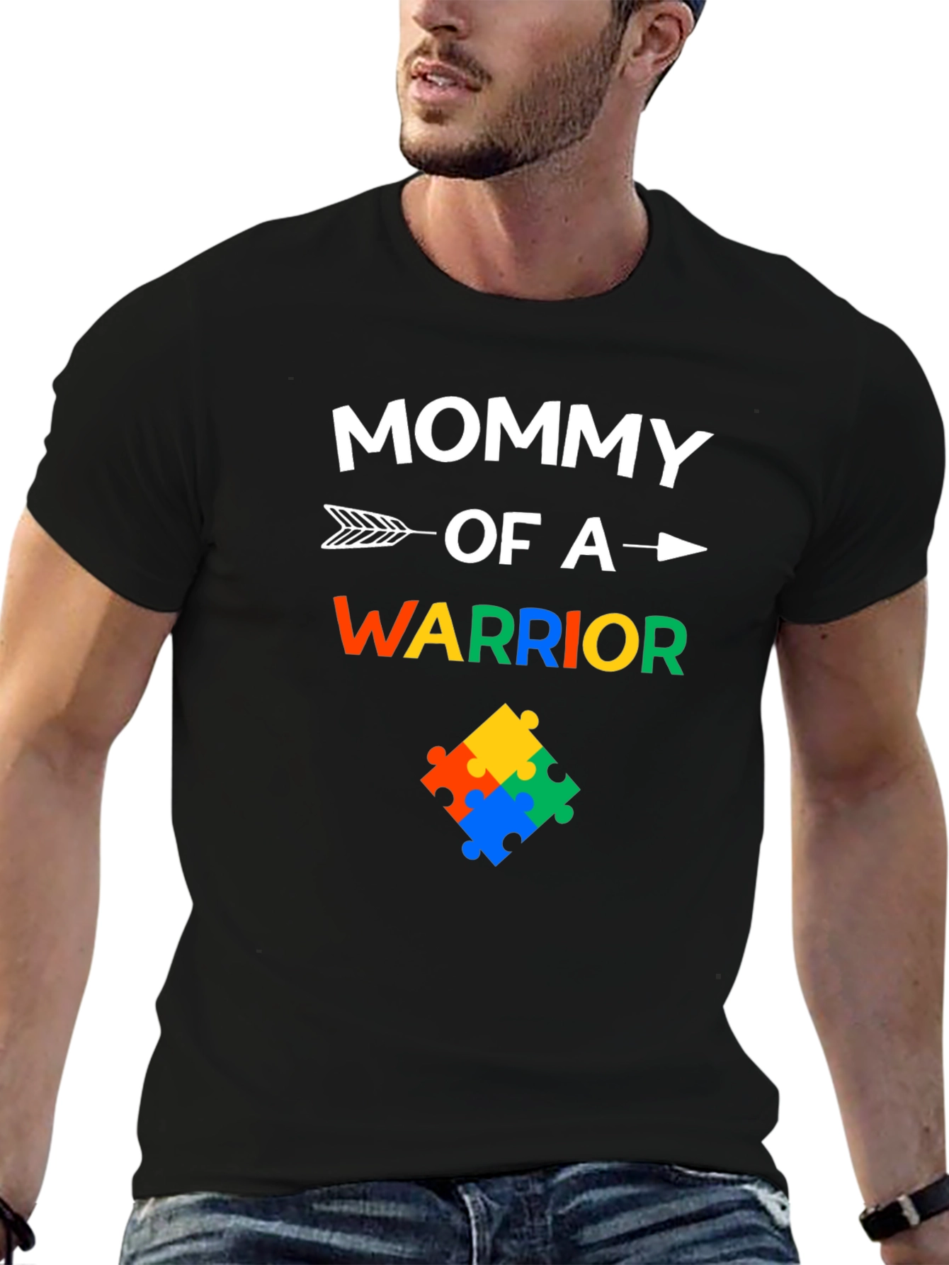Mommy of a Warrior Autism Awareness T-Shirt