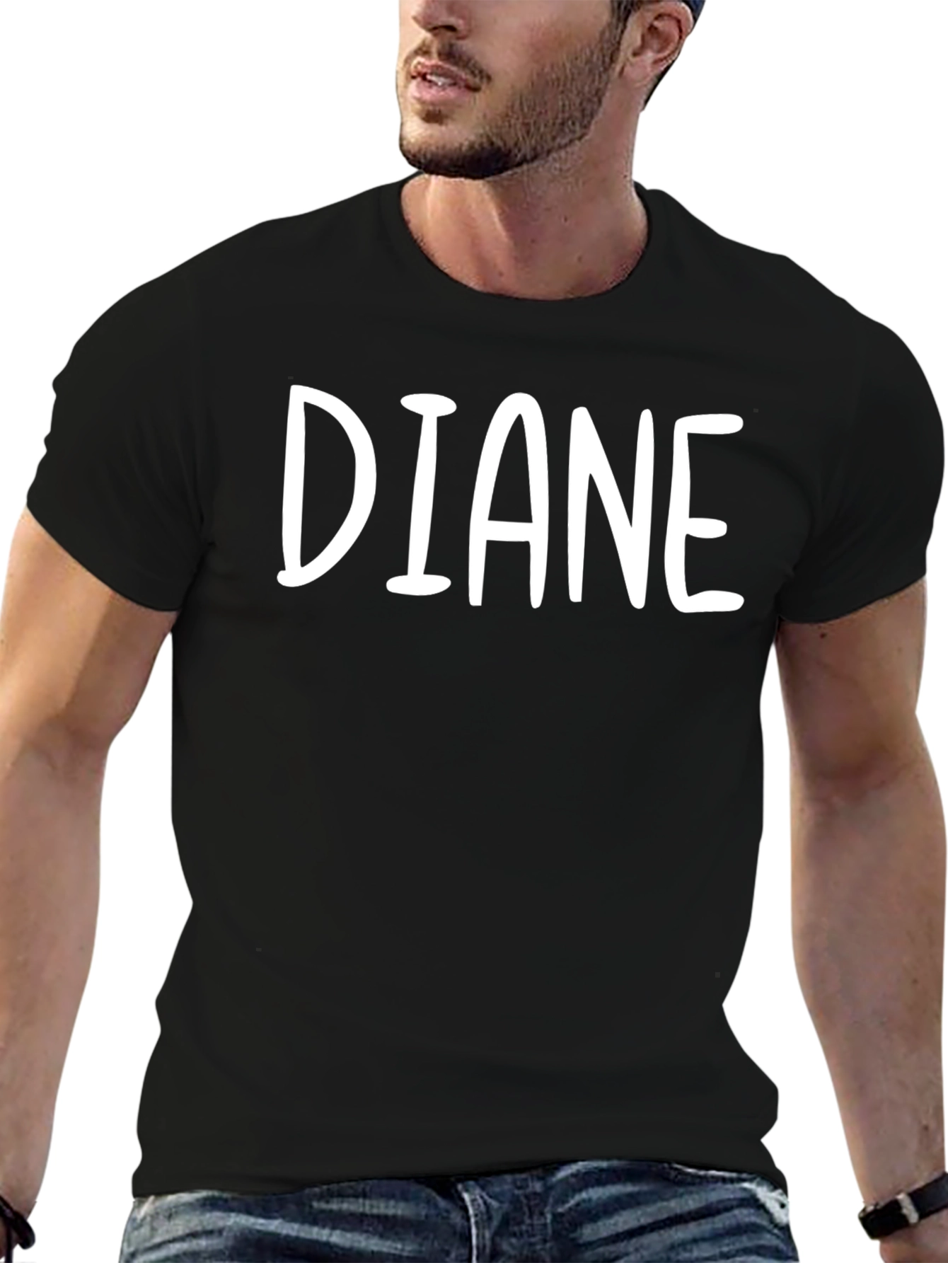 Diane Graphic Tee - Soft Cotton Blend T-Shirt