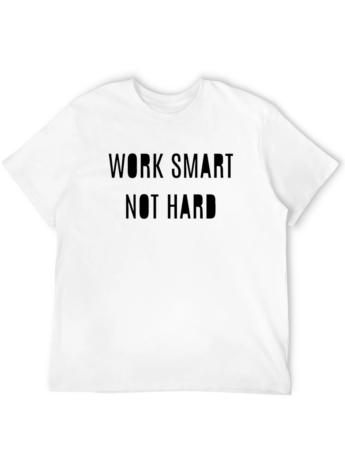 Work Smart Not Hard Black Tee