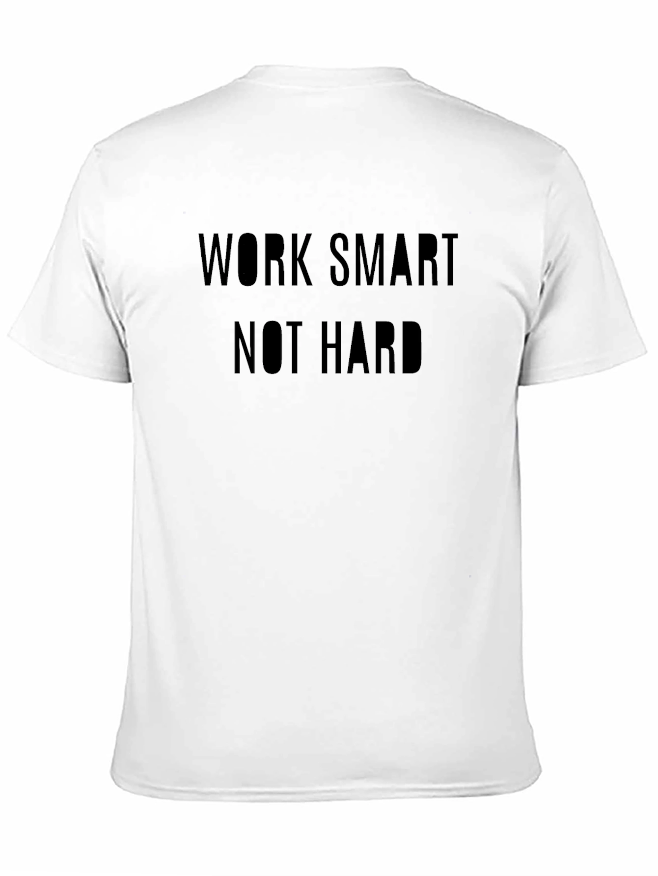 Work Smart Not Hard Black Tee
