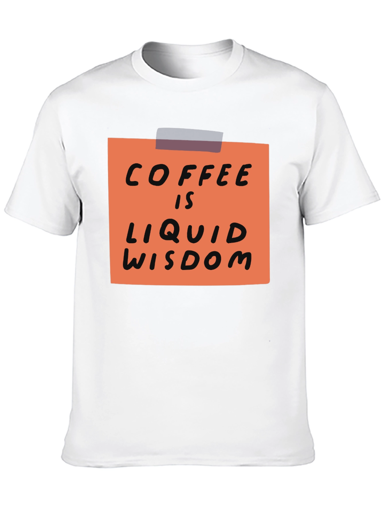 Coffee is Liquid Wisdom Graphic T-Shirt - Black