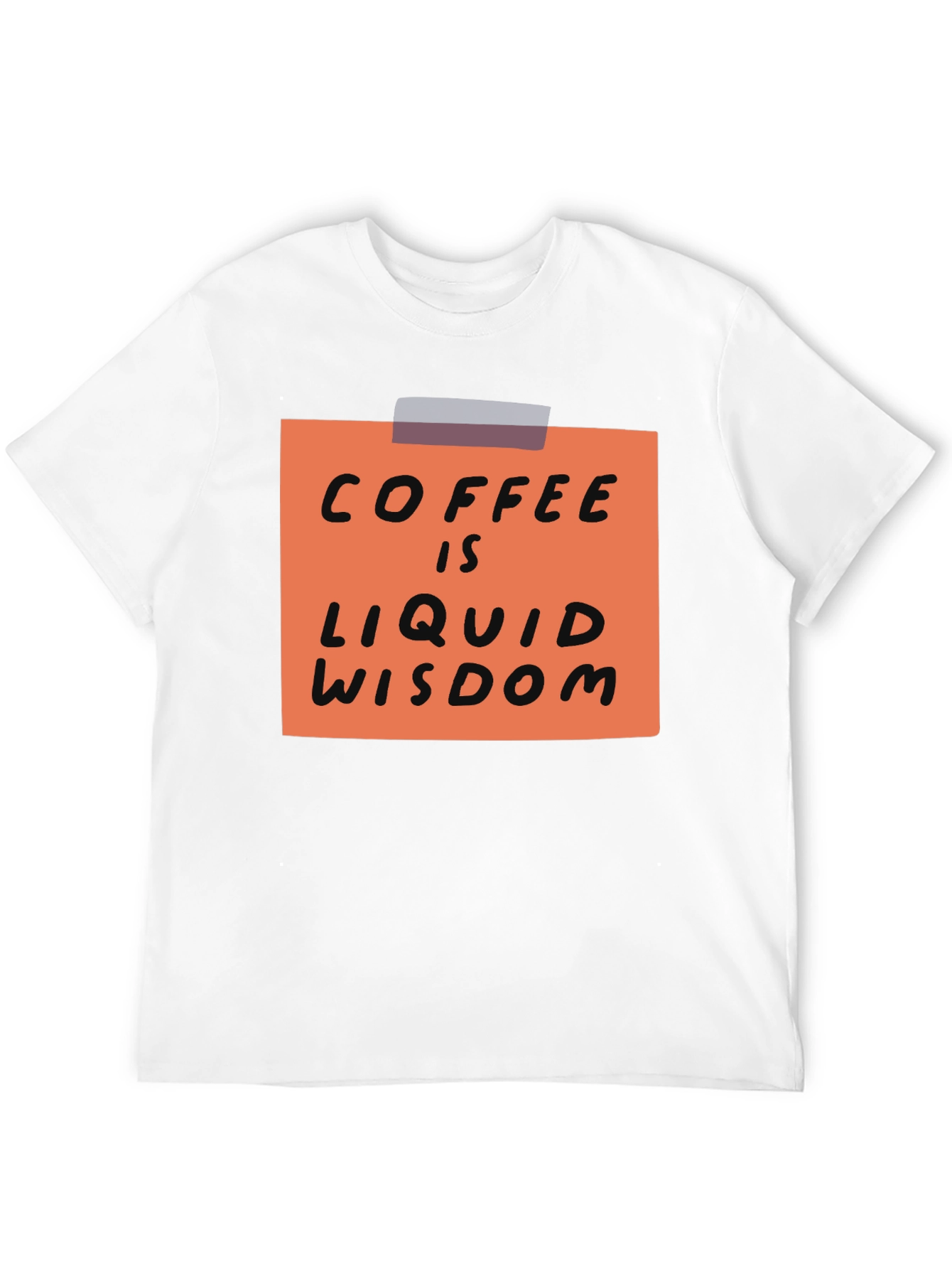 Coffee is Liquid Wisdom Graphic T-Shirt - Black