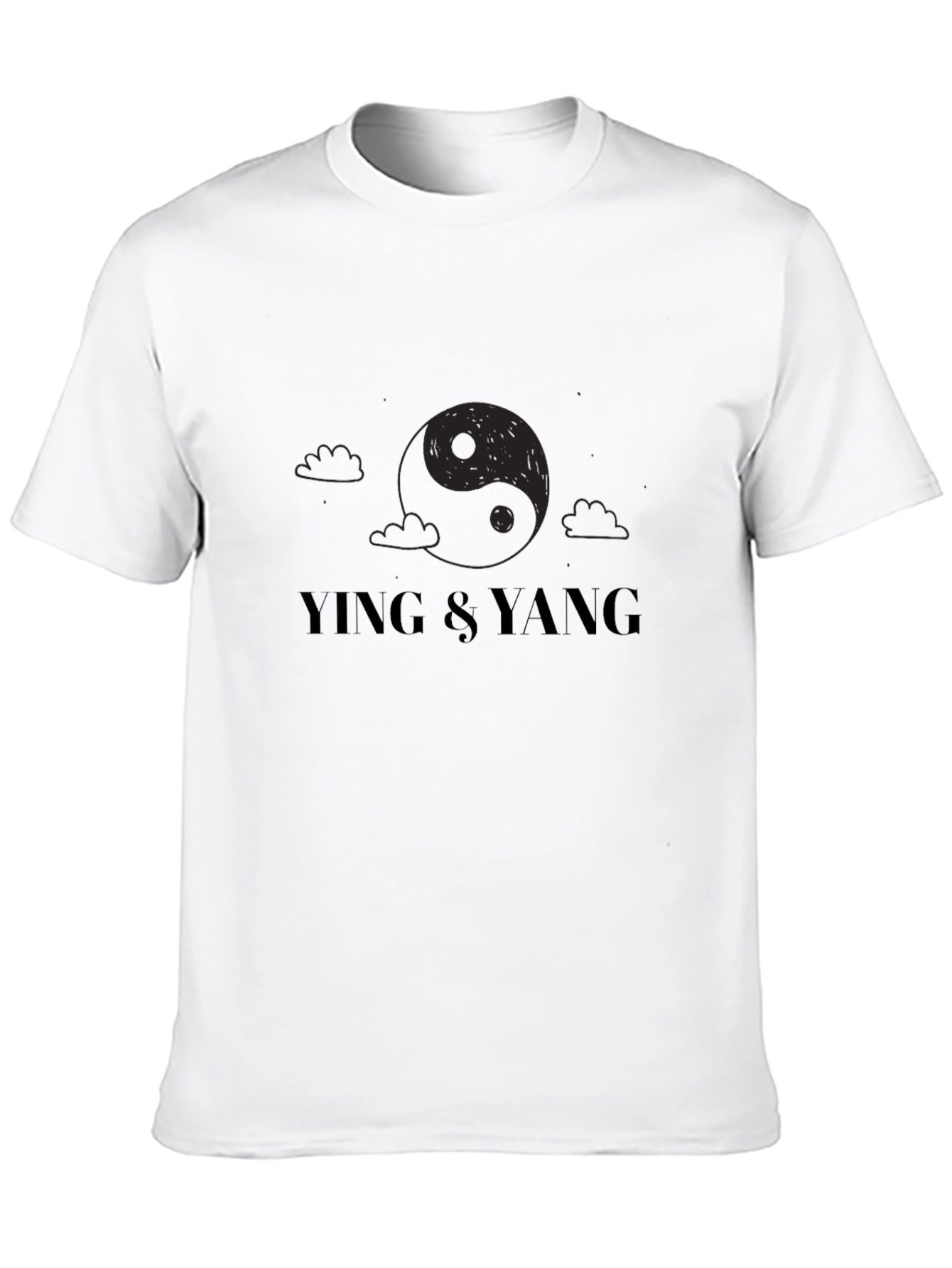 Ying & Yang Graphic Tee - Unisex Black T-Shirt