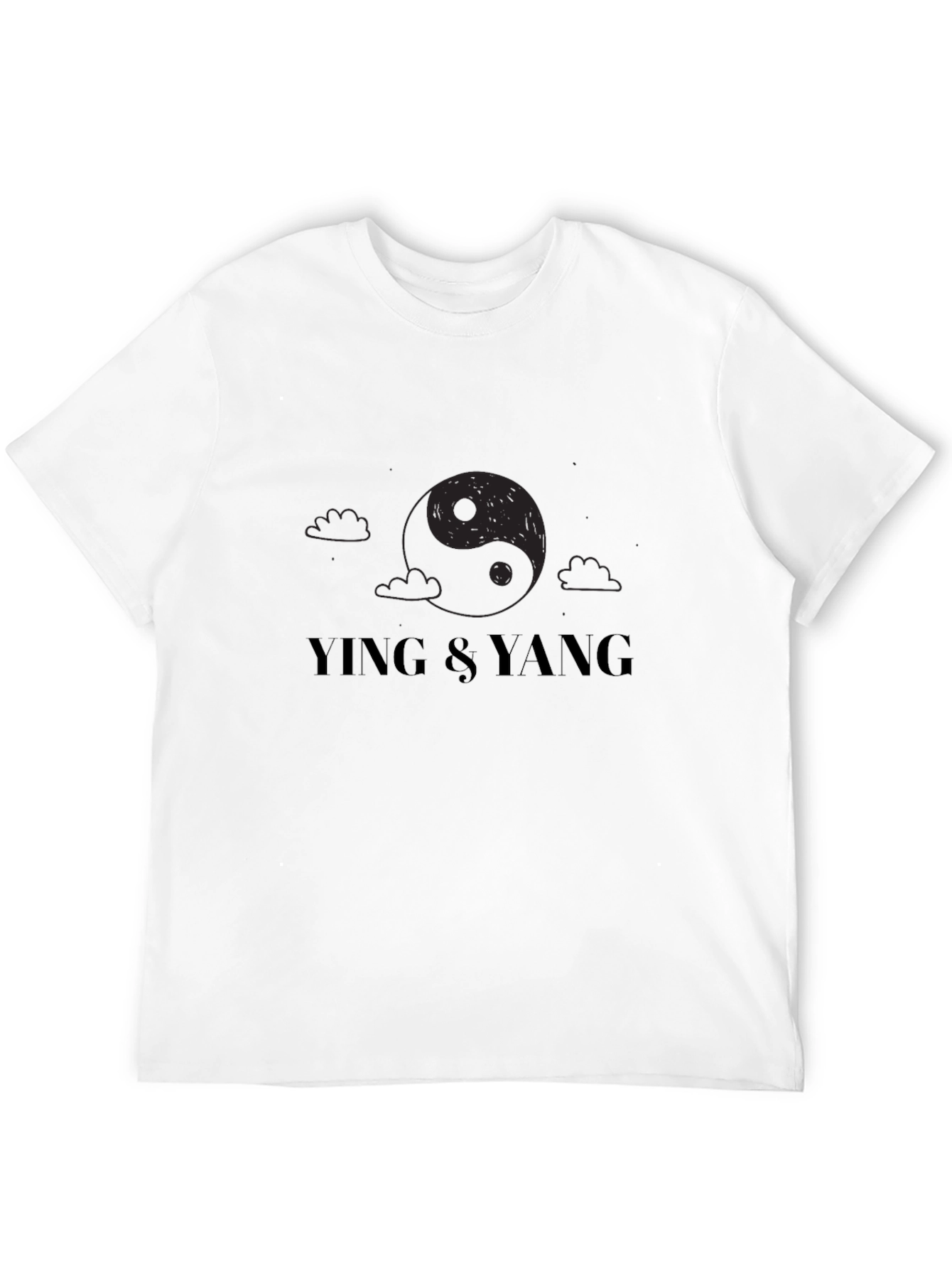 Ying & Yang Graphic Tee - Unisex Black T-Shirt