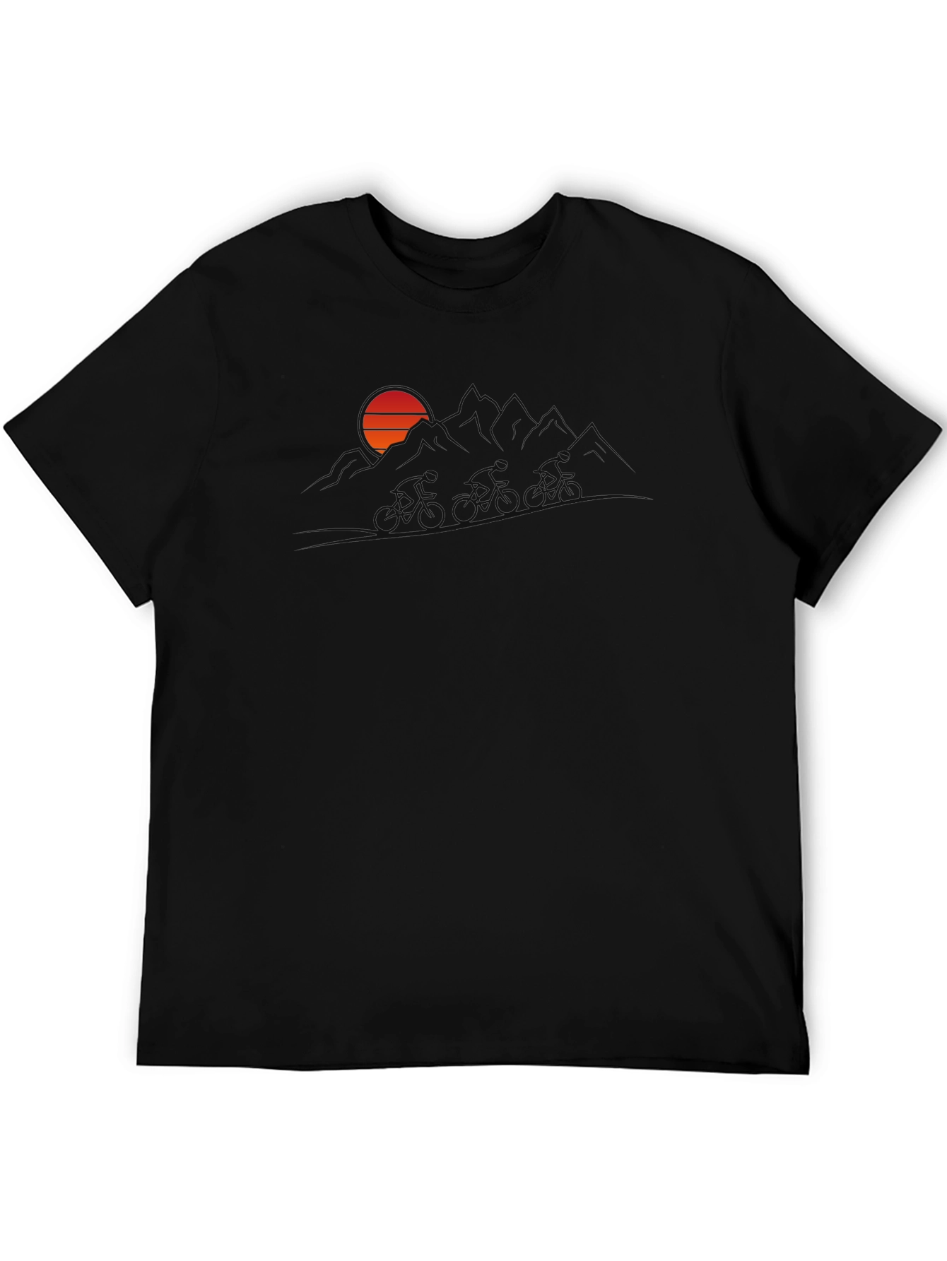 Sunset Mountain Biker Graphic Tee