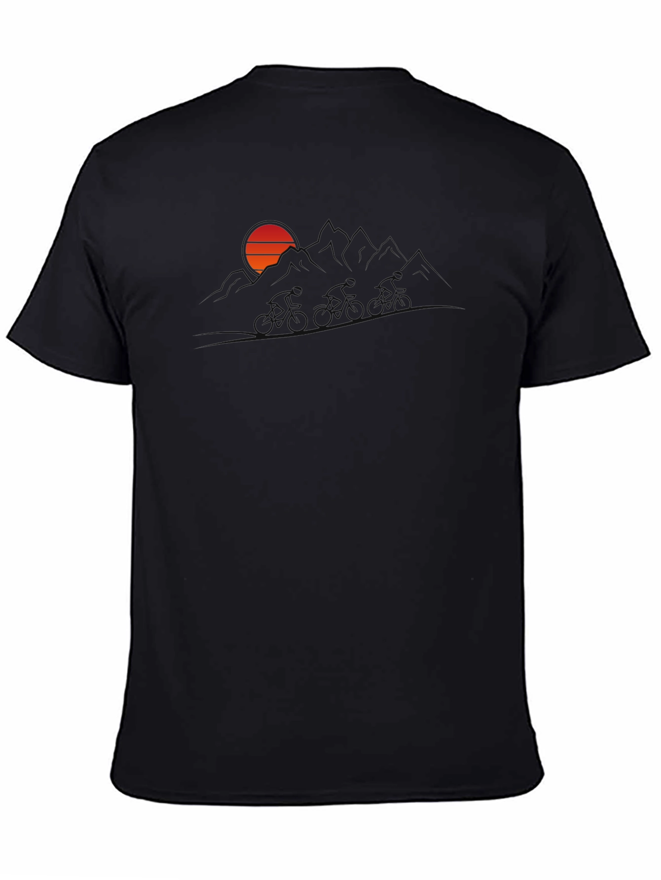 Sunset Mountain Biker Graphic Tee
