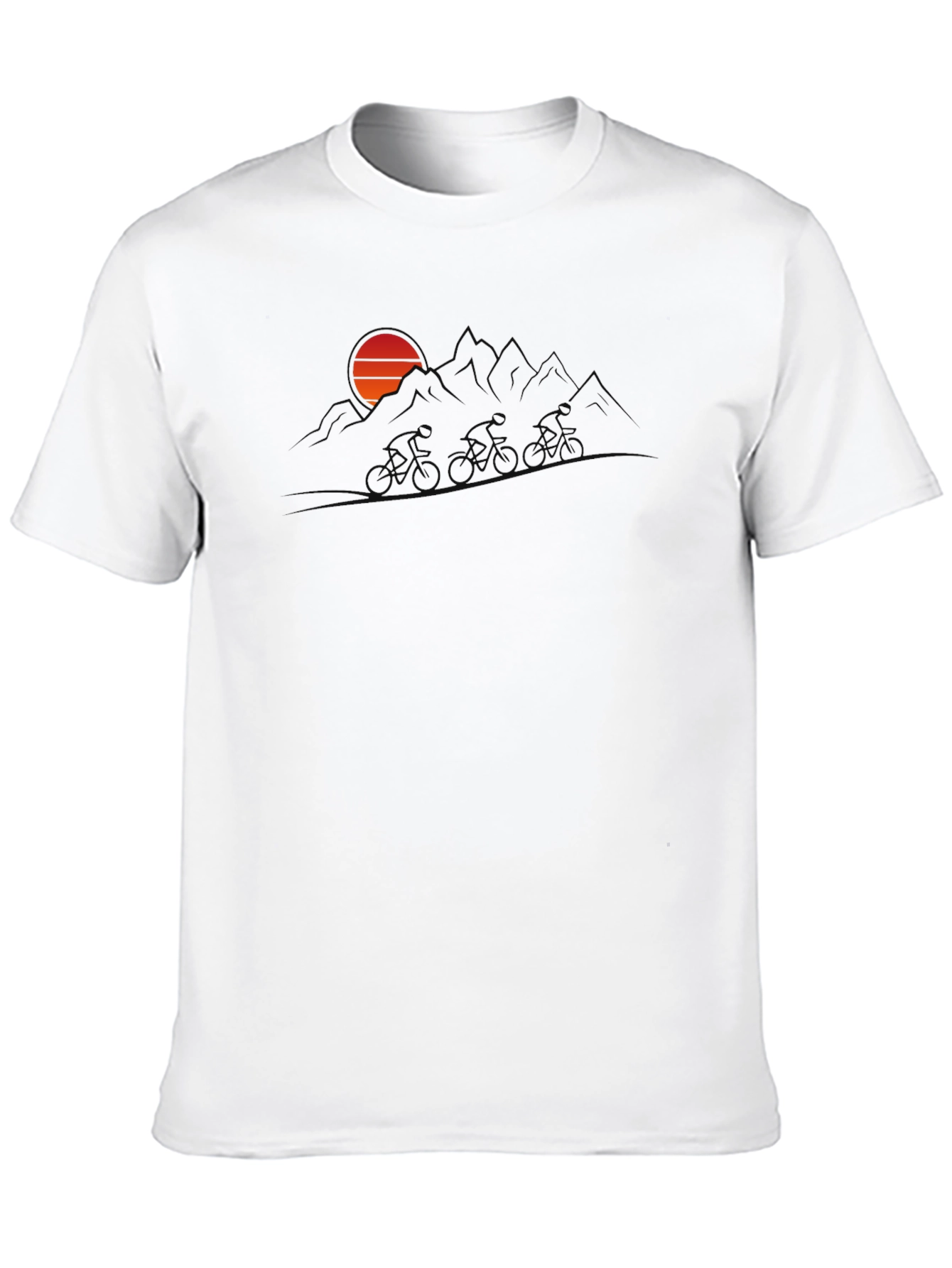 Sunset Mountain Biker Graphic Tee