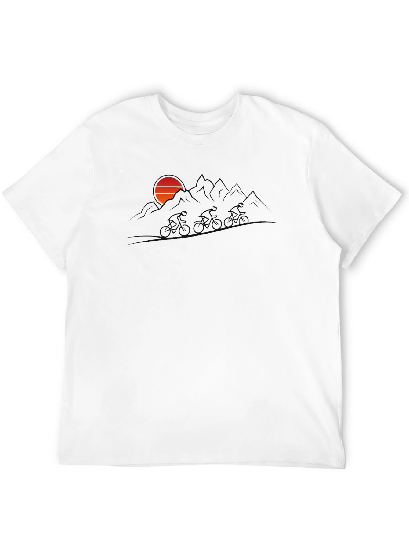 Sunset Mountain Biker Graphic Tee