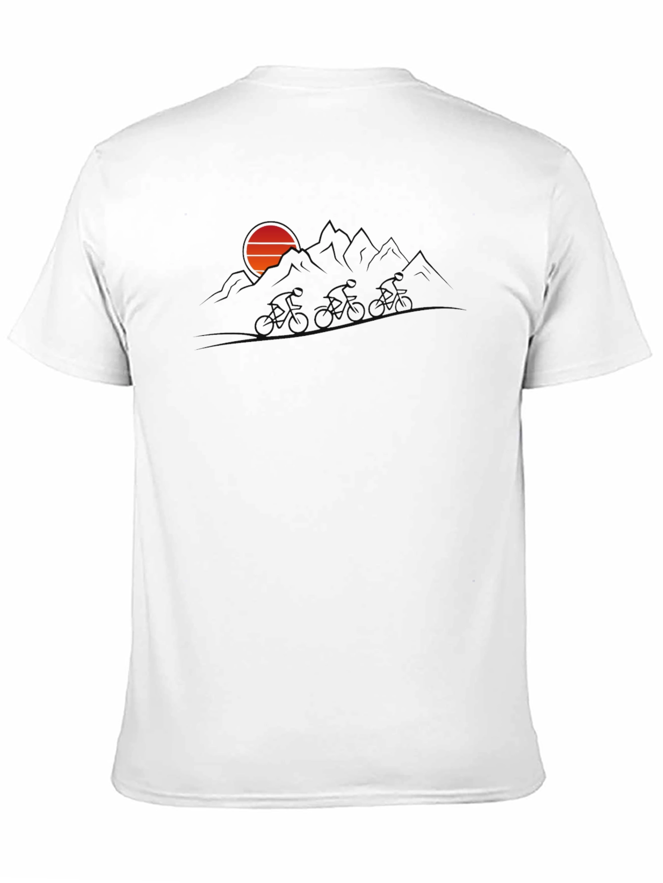 Sunset Mountain Biker Graphic Tee