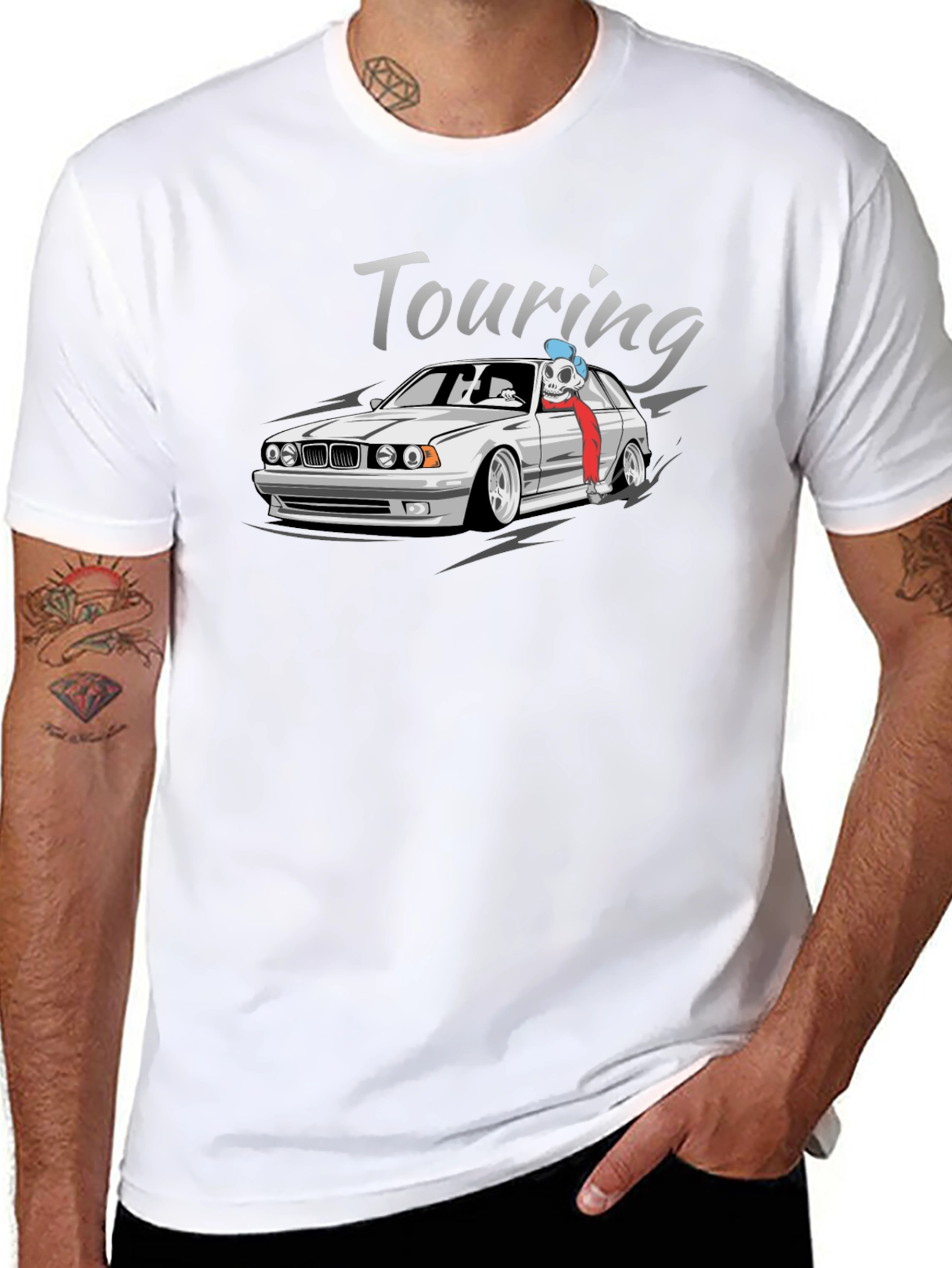 Touring Car Graphic T-Shirt - Black