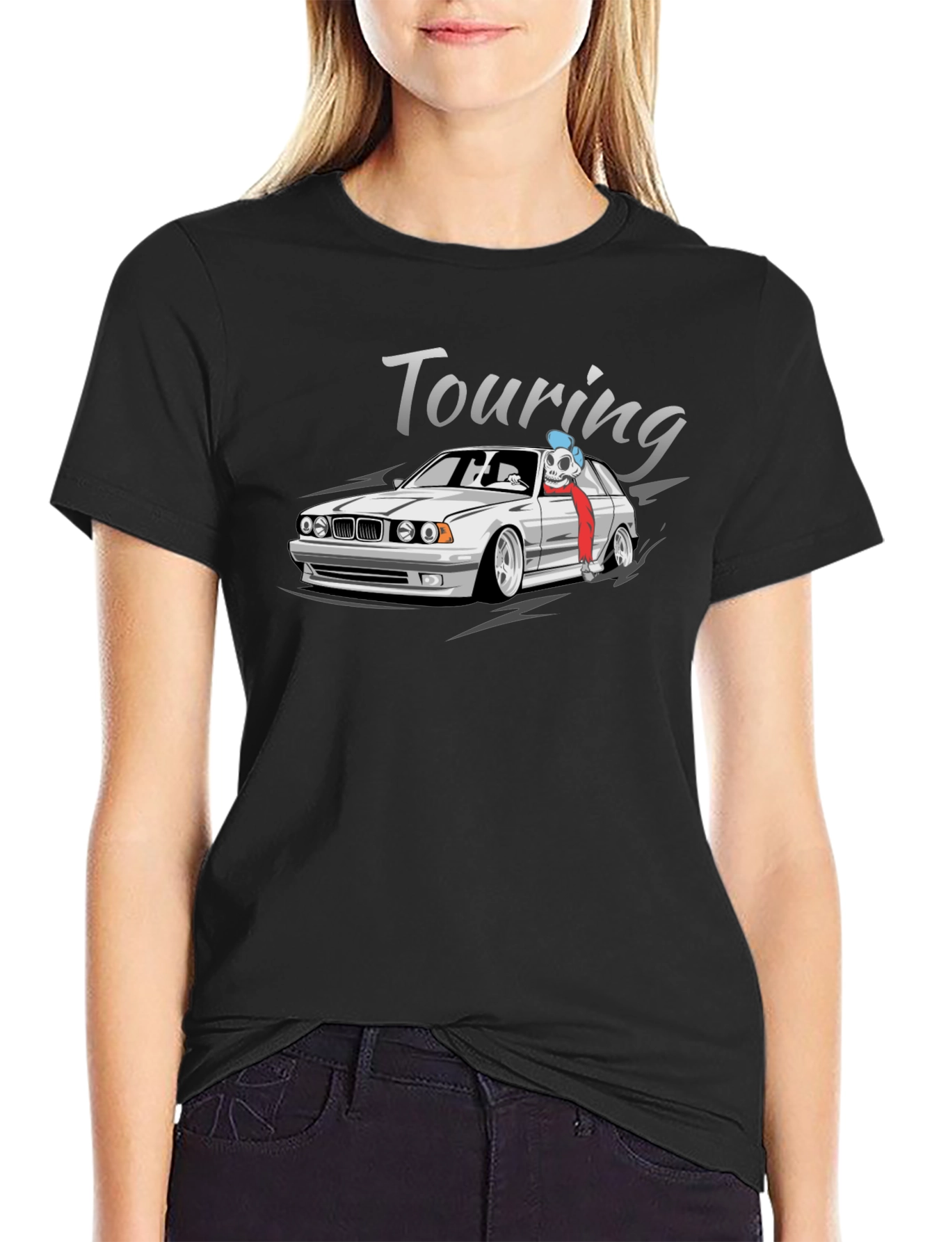 Touring Car Graphic T-Shirt - Black