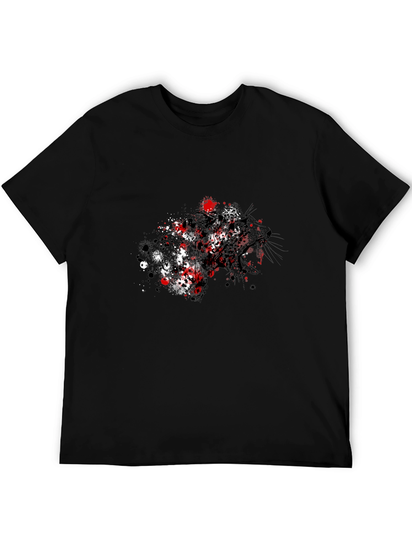 Black Panther Splatter T-Shirt